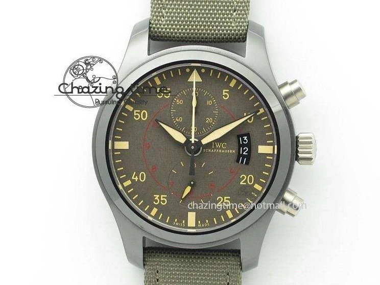 MIROTIME 0401 Pilot Top Gun Miramar IWC388002 ZF 1:1 Best Edition Ceramic Case On Nylon Strap A Practical 7345